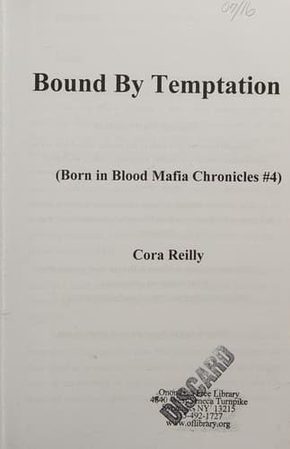 Bound by Temptation (Born in Blood Mafia Chronicles, #4) by Cora Reilly